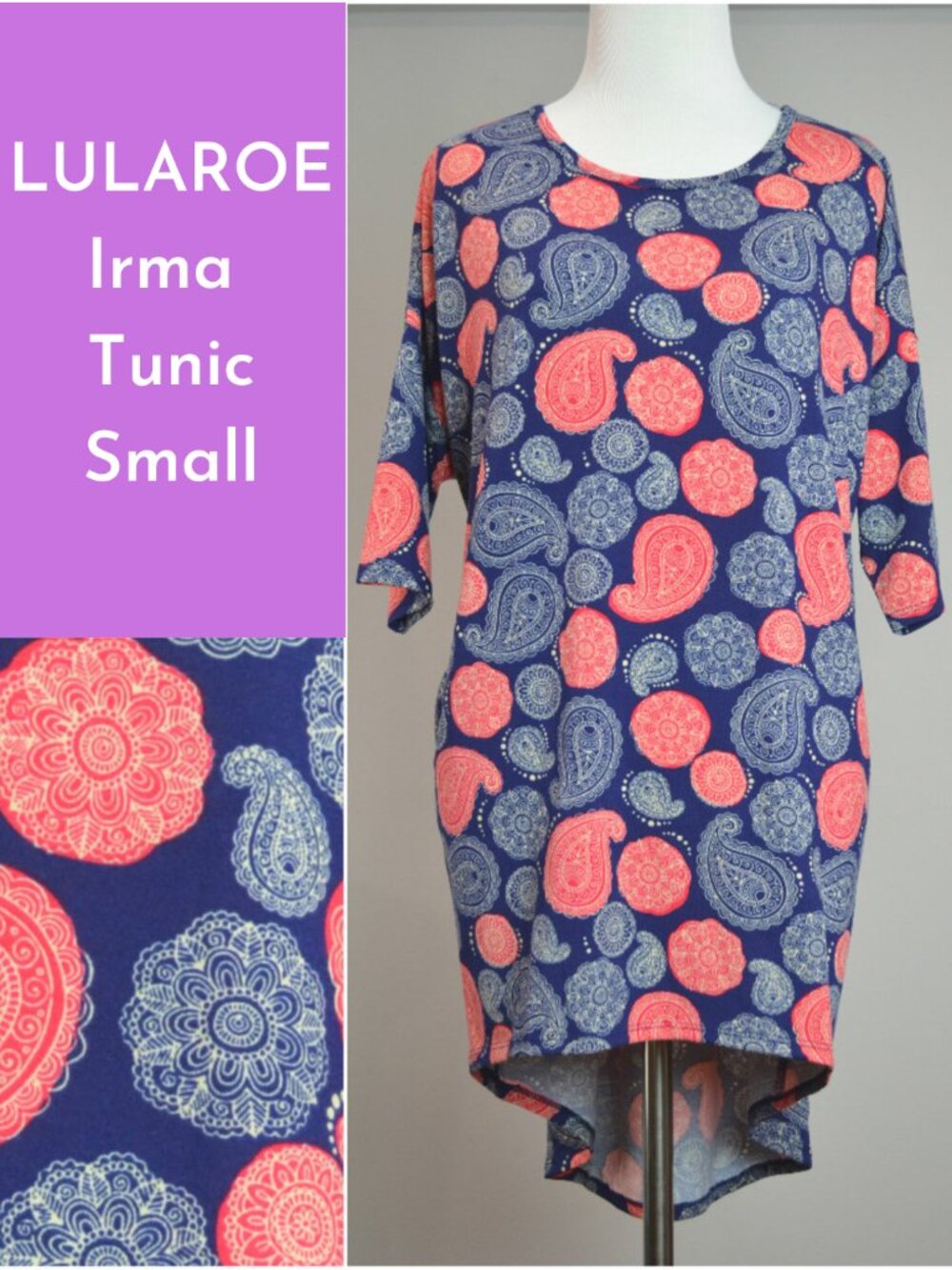 NWT Small Paisley Print Irma